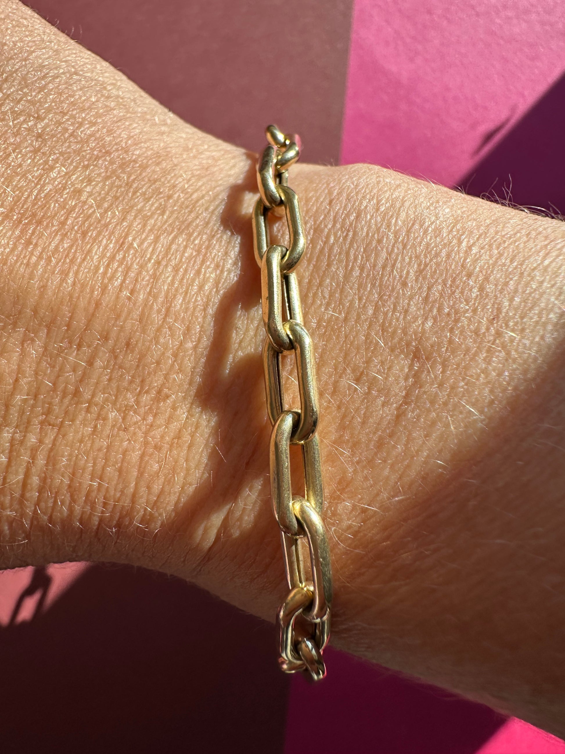 long oval link bracelet