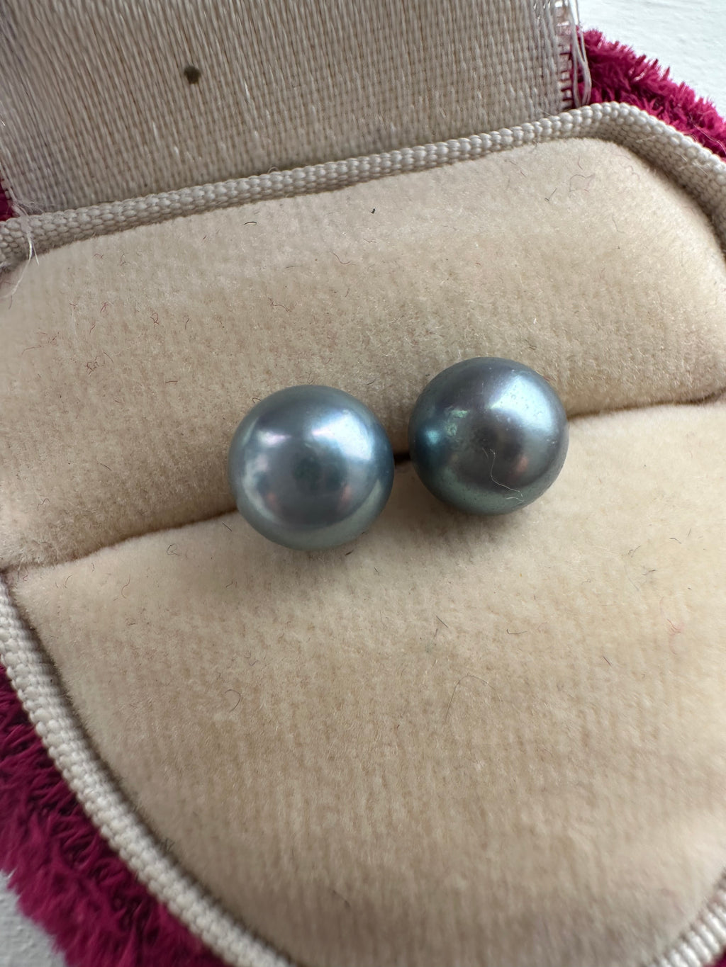 blue pearl studs