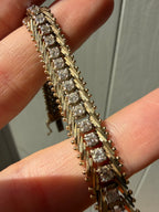 chevron style 4.80tcw diamond tennis bracelet