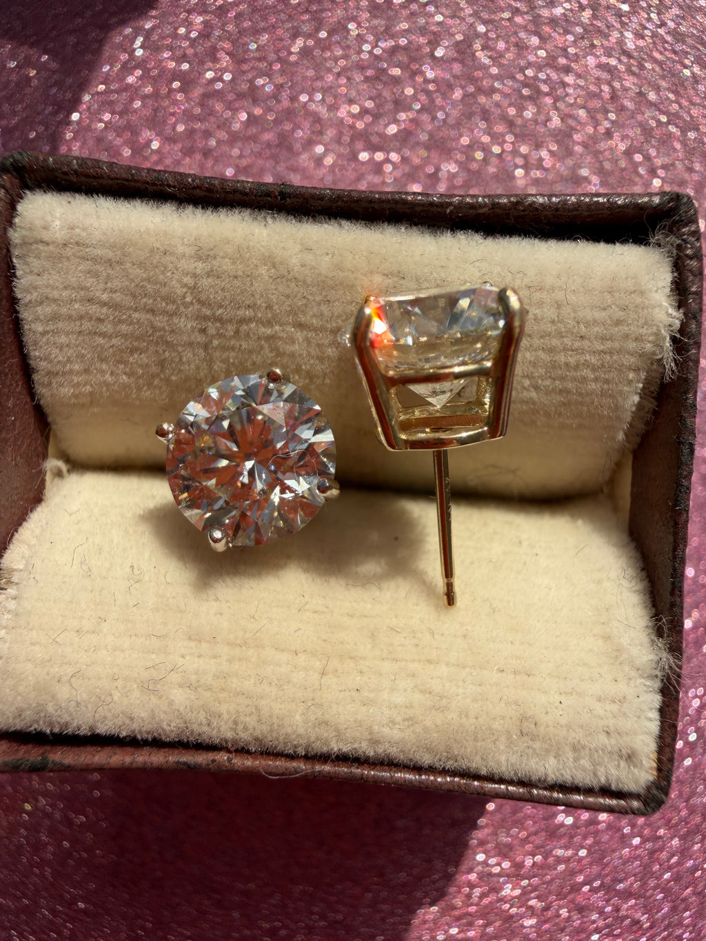 VVS2 1.02-4.19tcw lab diamond stud earrings