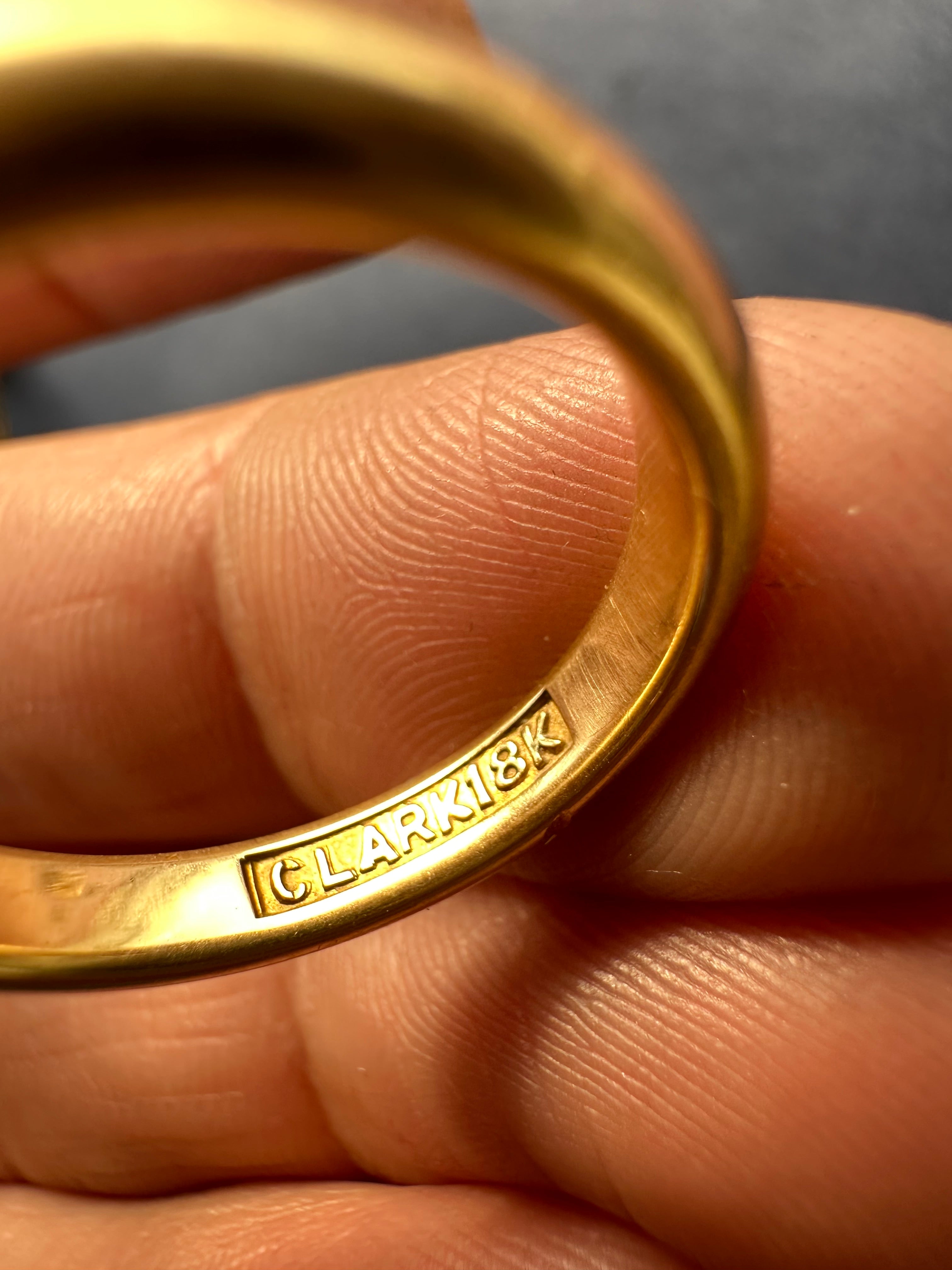 18K yellow gold donut