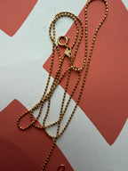 faceted mini ball link chain 18"