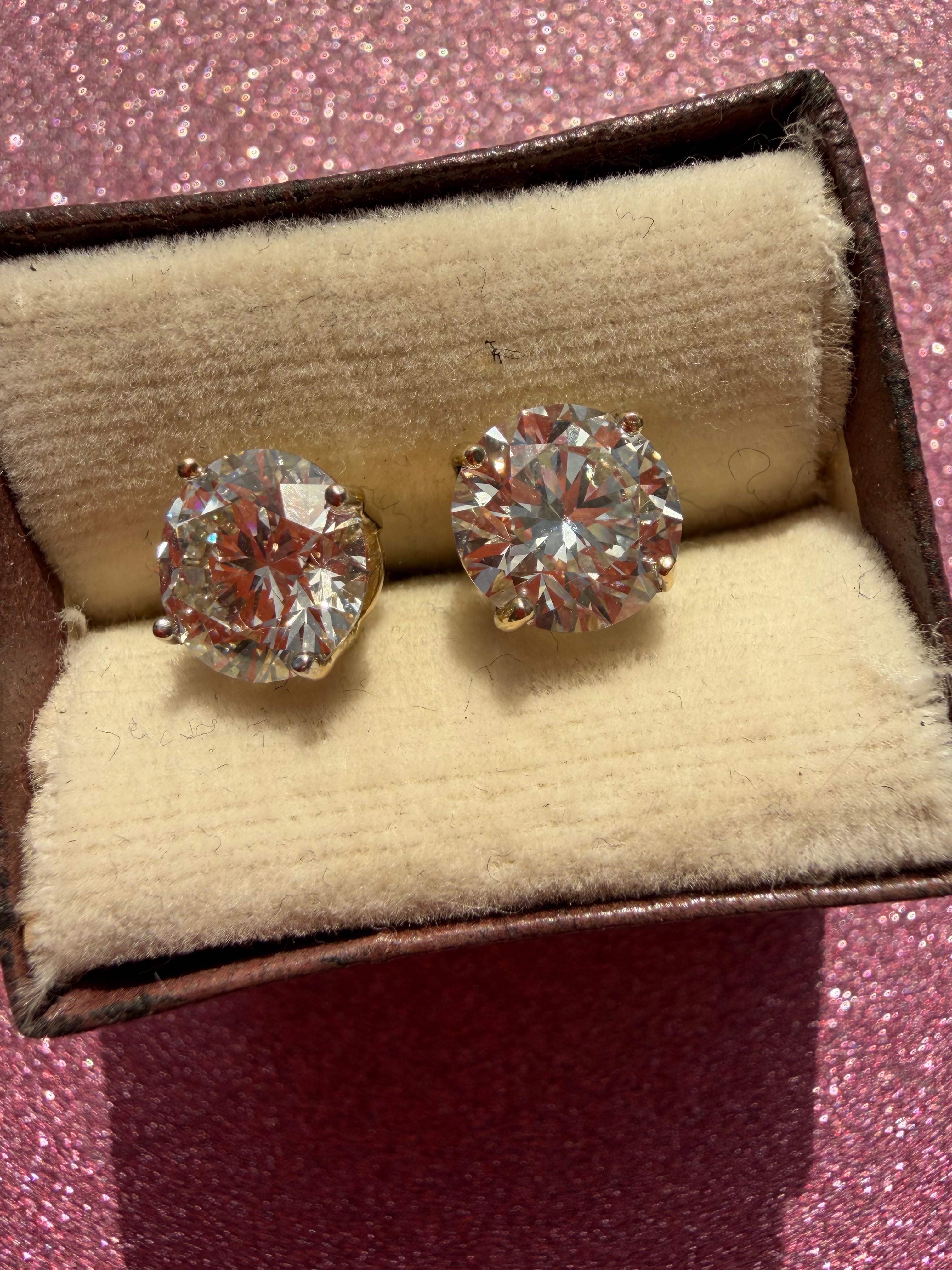 VVS2 1.02-4.19tcw lab diamond stud earrings