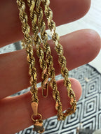 20.5” diamond cut rope chain