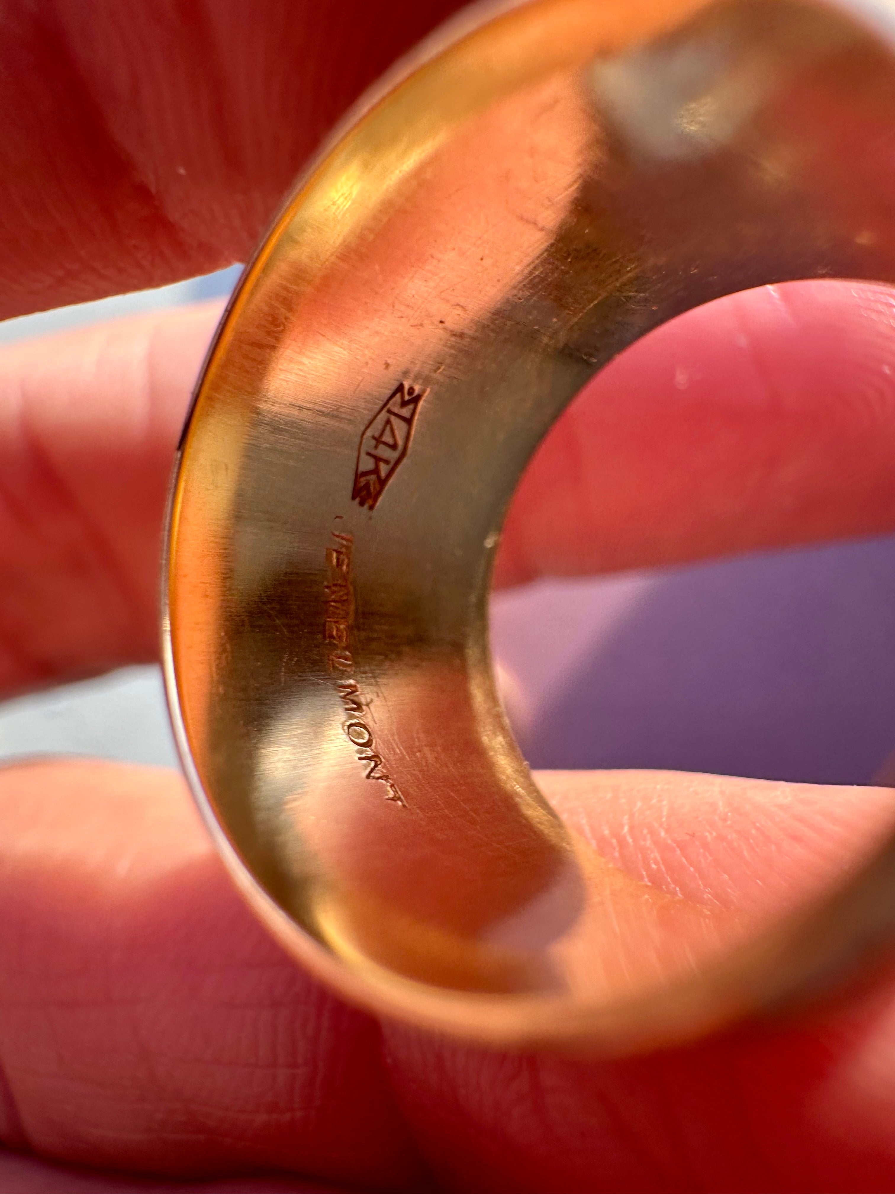 a collection of gold bands