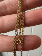 twisty gold chain 18.5"