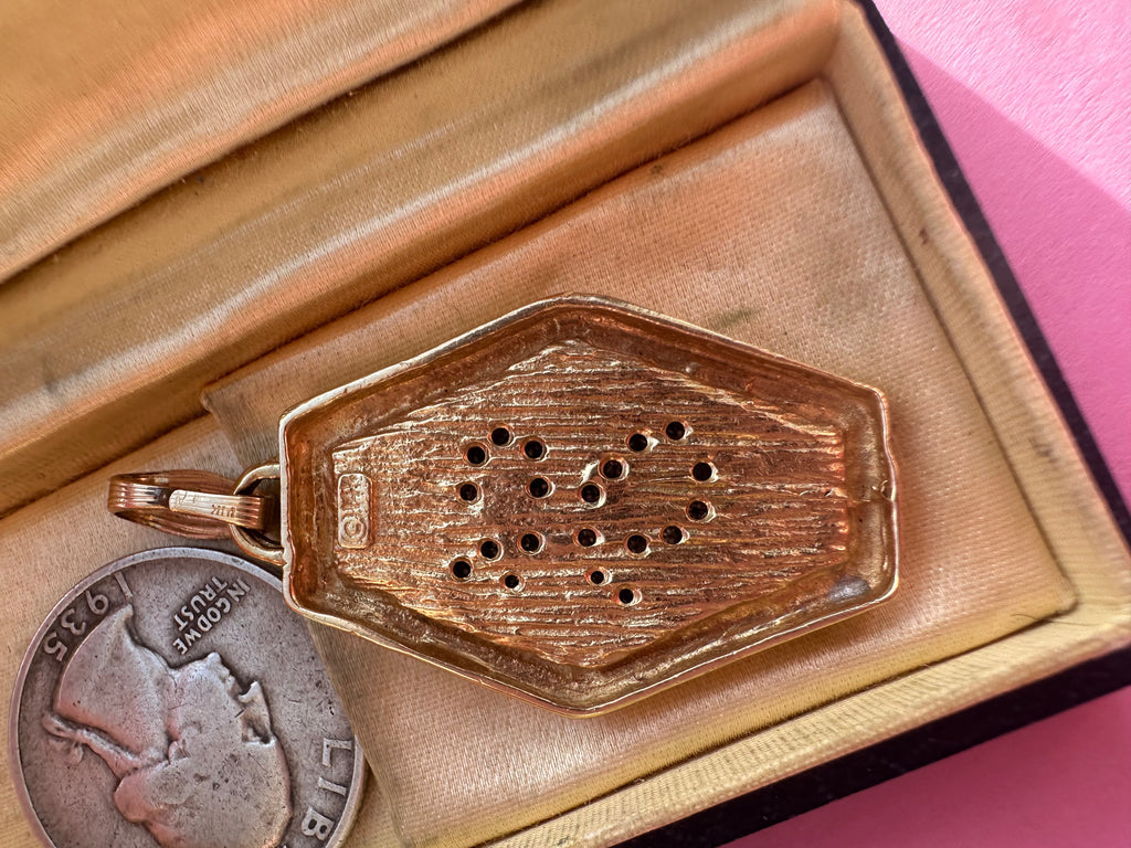 diamond J pendant