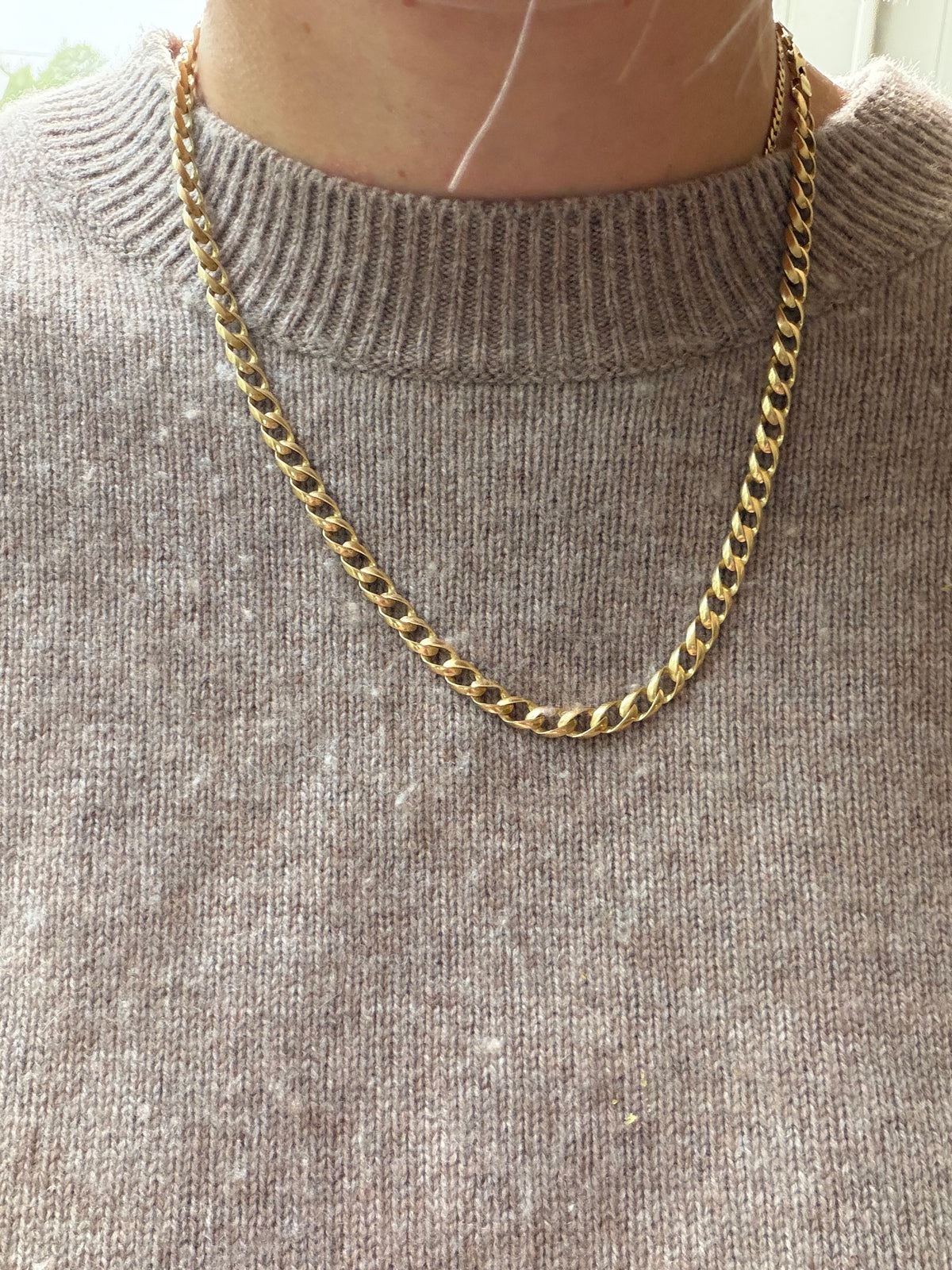 21.5" longer oval link curb chain