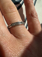 classic white gold channel set band