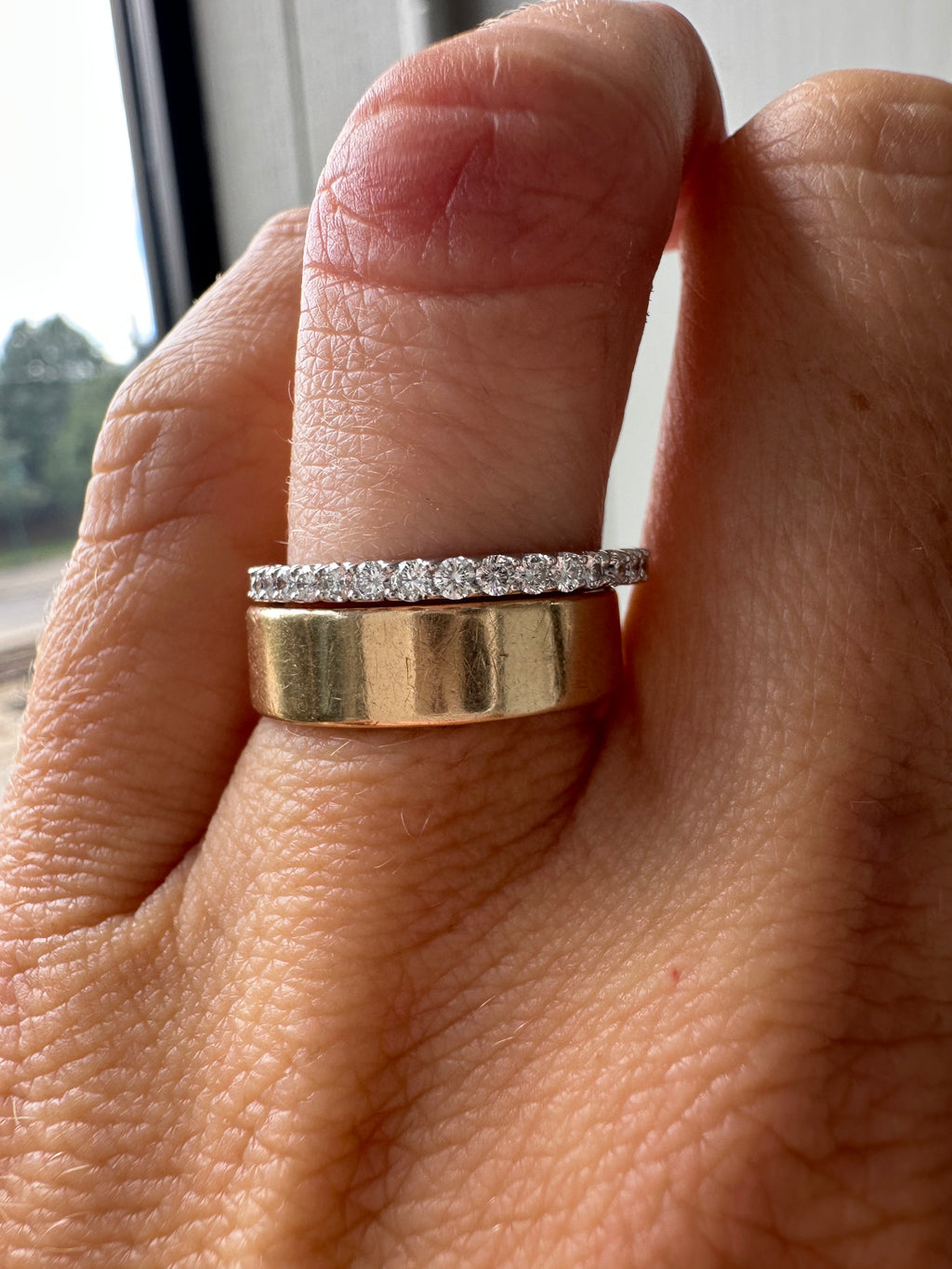 gorgeous new 1/2 eternity band