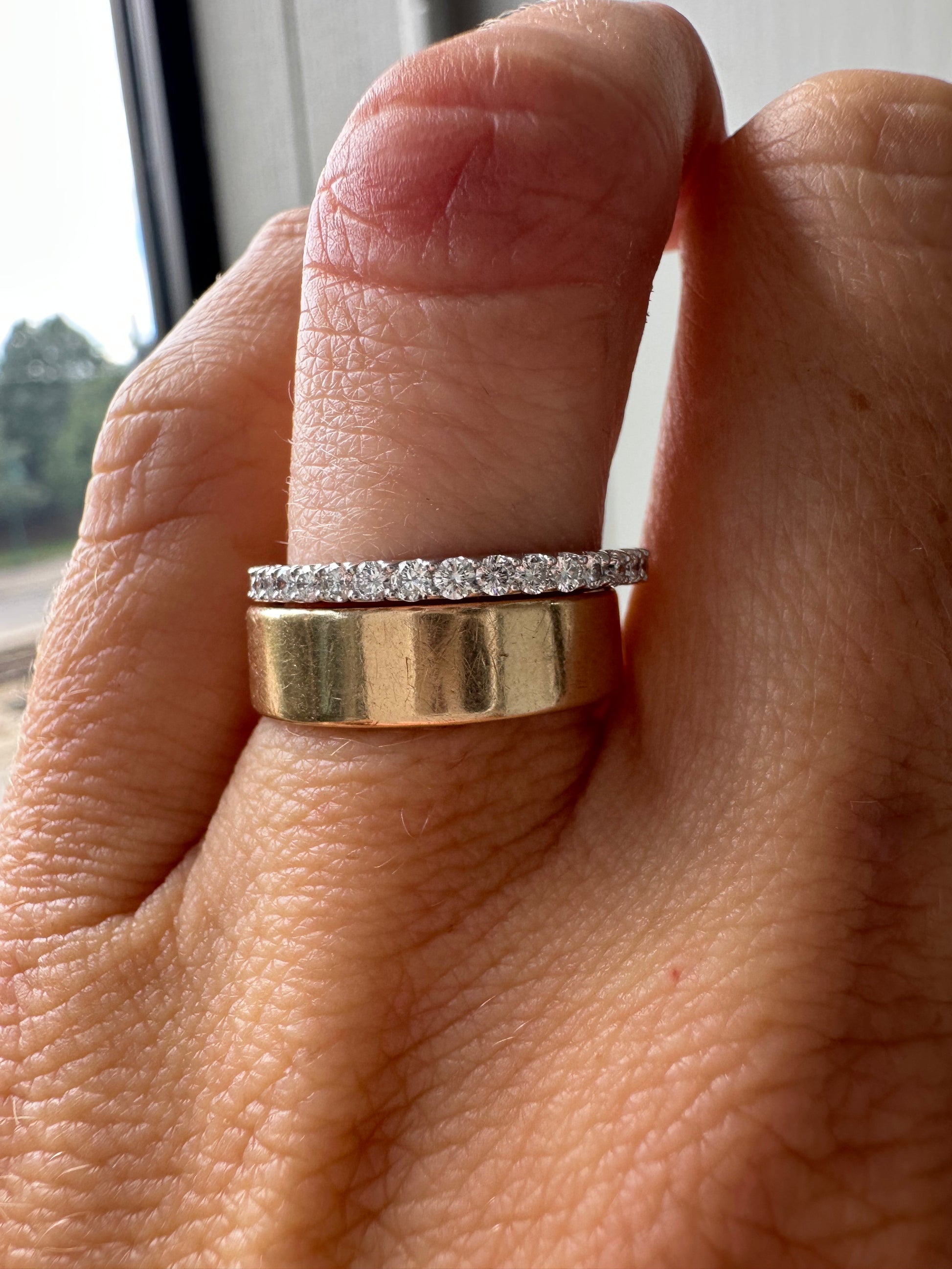 gorgeous new 1/2 eternity band