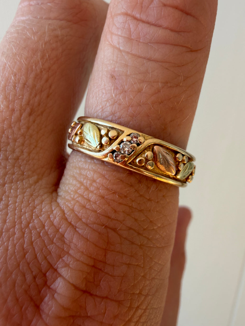 black hills gold diamond band