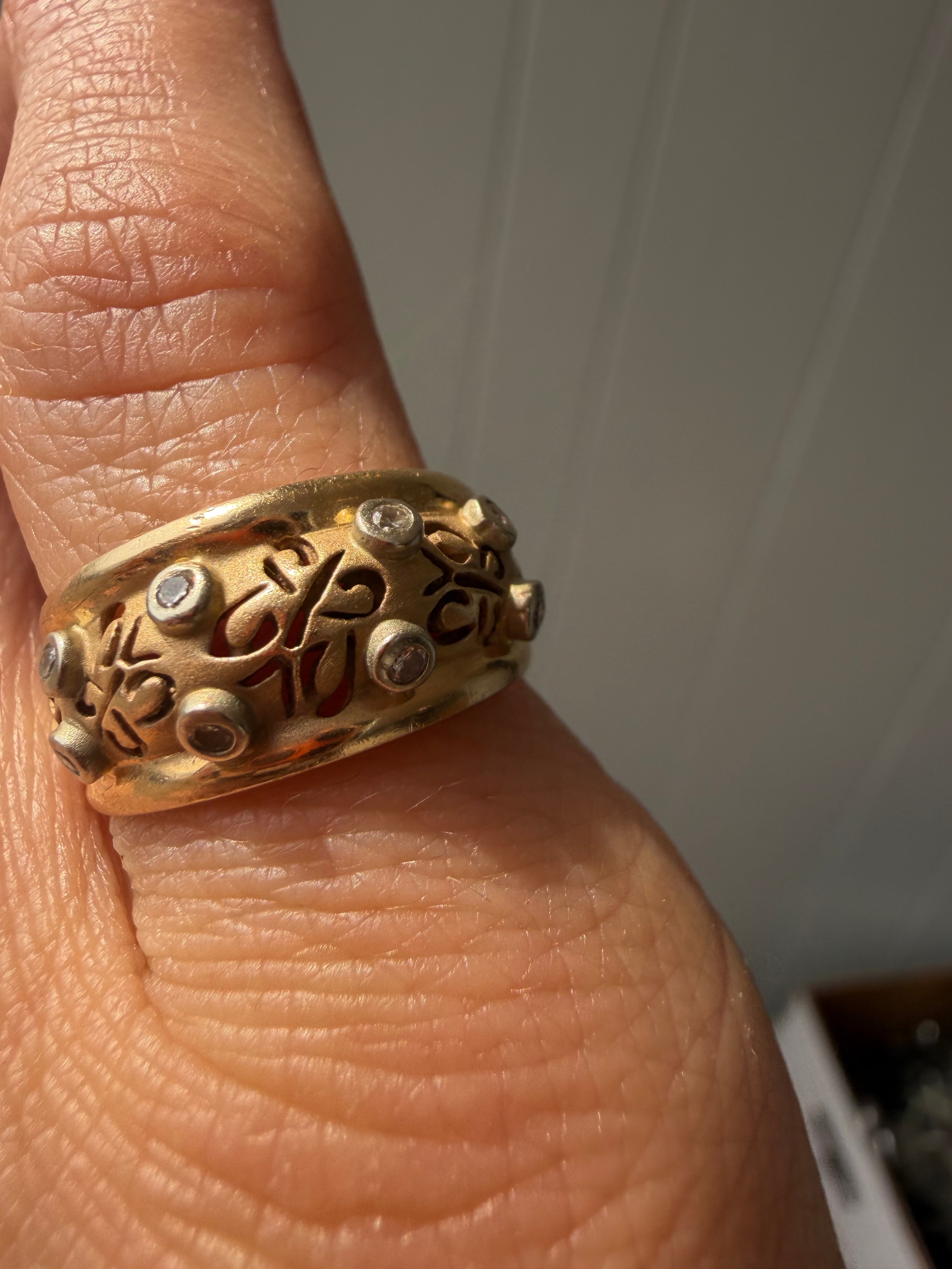 butterflies and bezel set diamonds