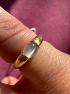 18k gold moonstone ring
