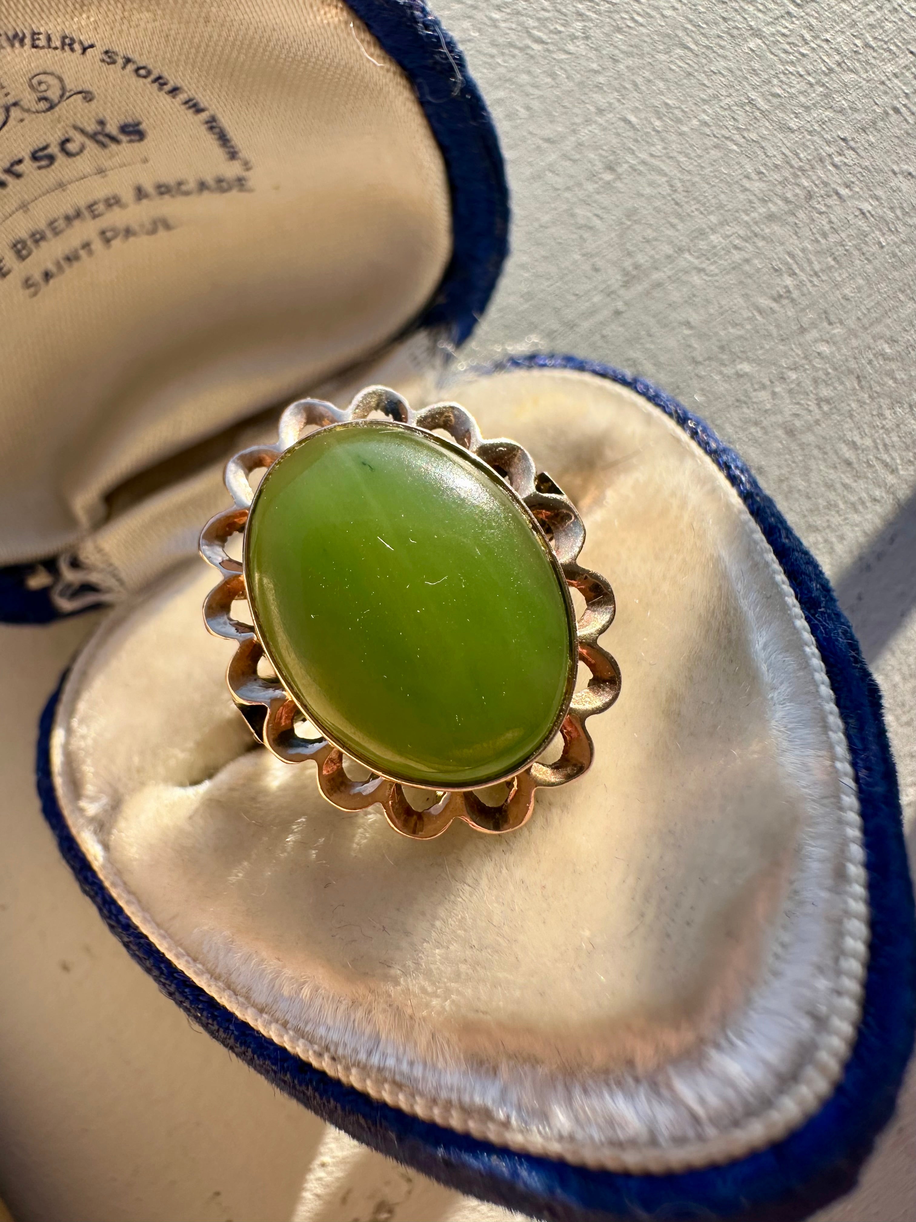 oval jade ring