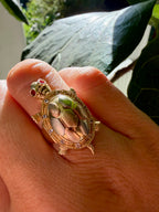 articulated turtle ring