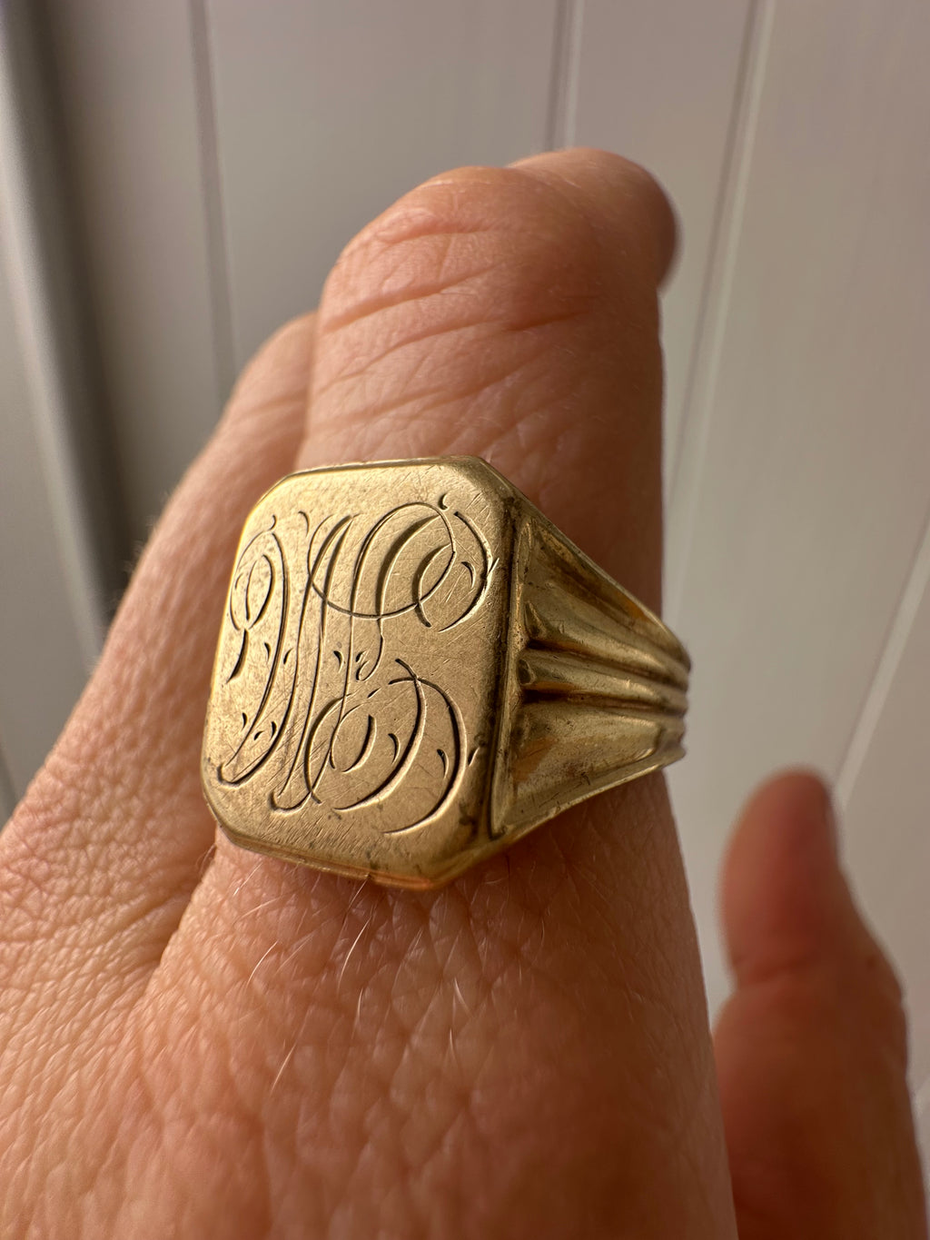 hand engraved signet