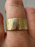 wide hammered cigar band