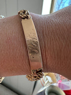 18k gold ID bracelet