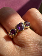 amethyst heart band