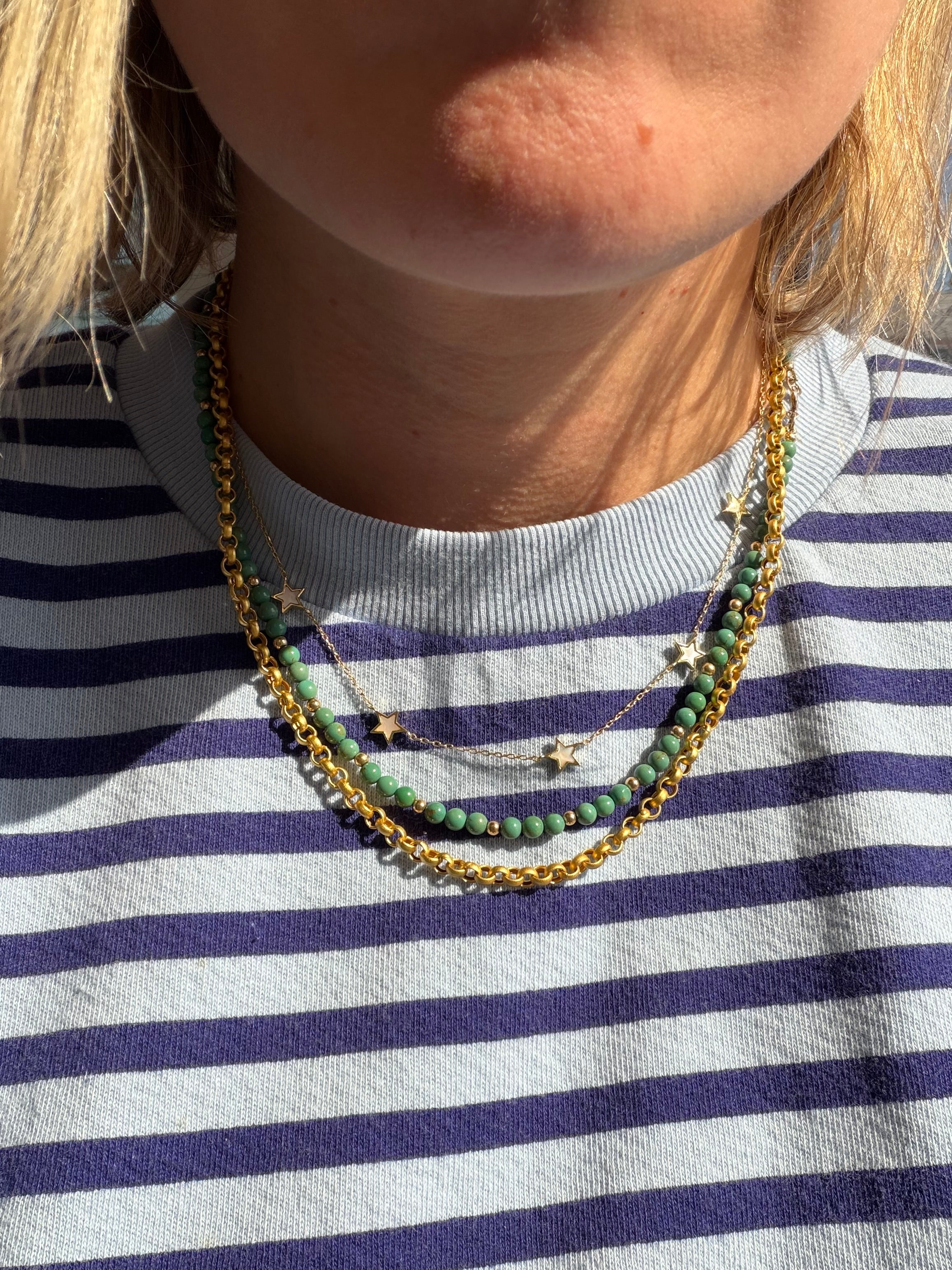 matte finish rolo chain