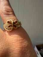 butterfly diamond ring