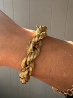 incredible 18k chunky rope bracelet