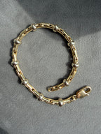 two tone cobra link bracelet