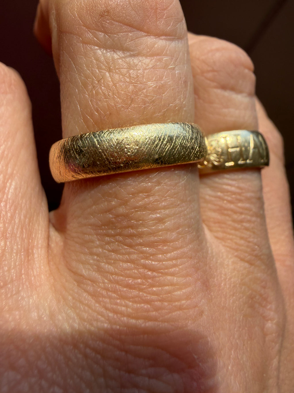 comfort fit florentine finish band