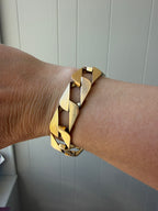 chunky square curb bracelet