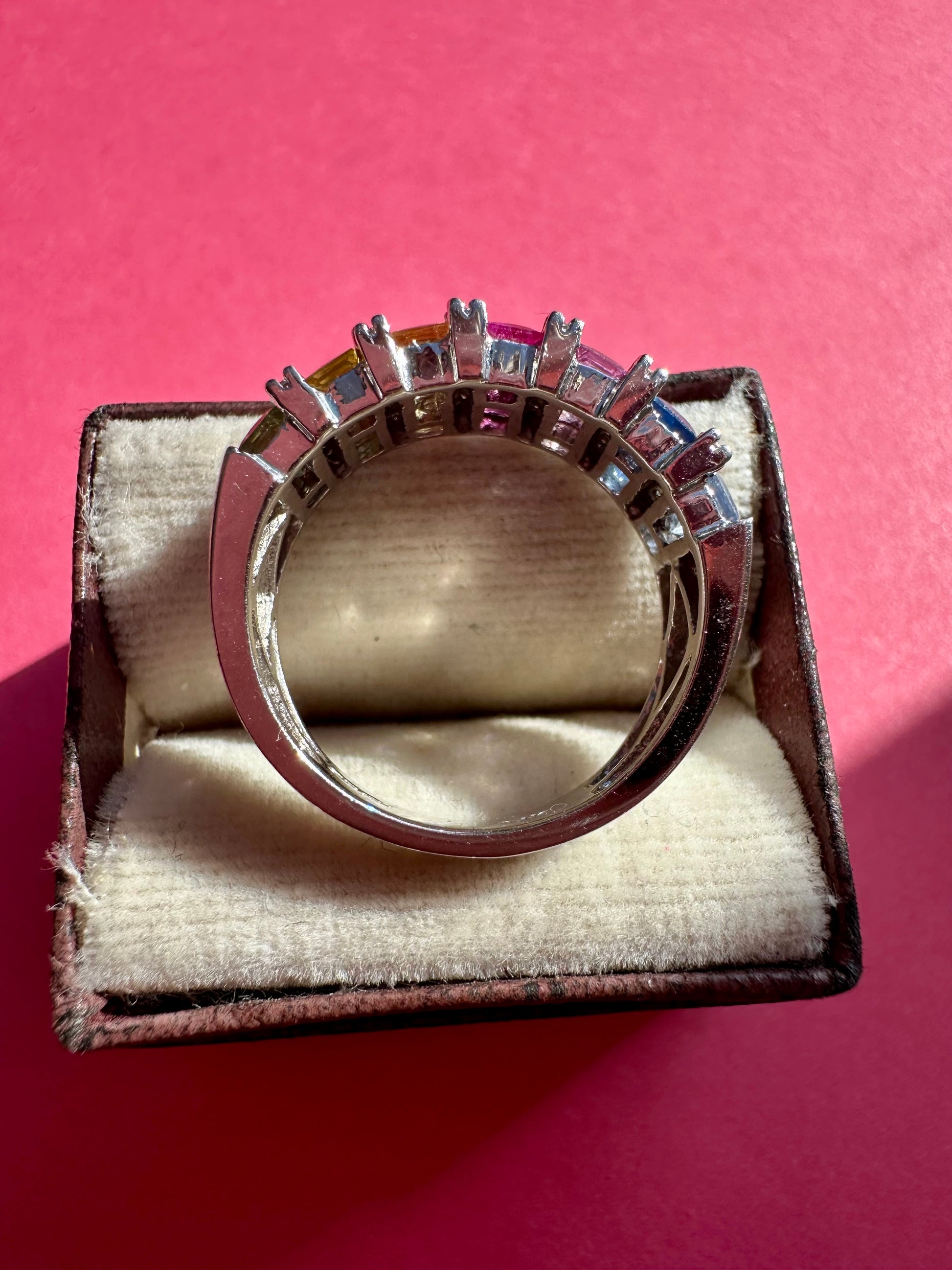 rainbow sapphires and white gold by Effy