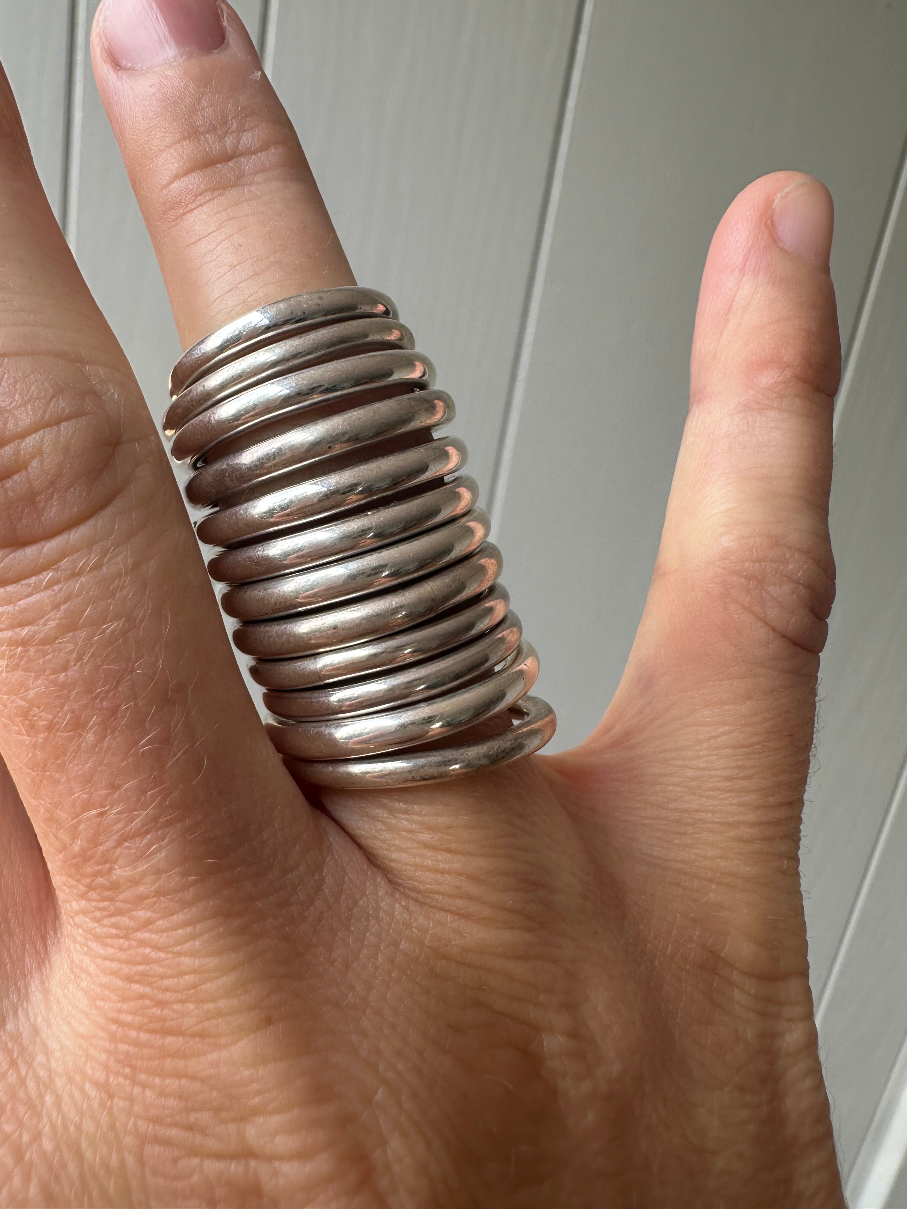 Stackable Sterling Silver Donut Bands