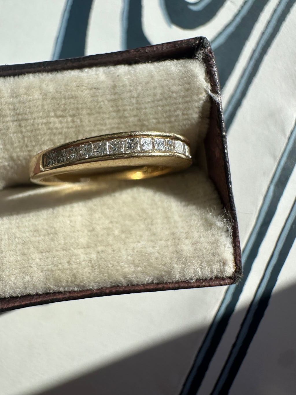 princess cut diamond band