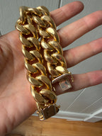 GOAT 18k gold curb