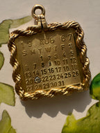 vintage calendar charm August 21 1967