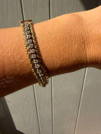 chevron style 4.80tcw diamond tennis bracelet
