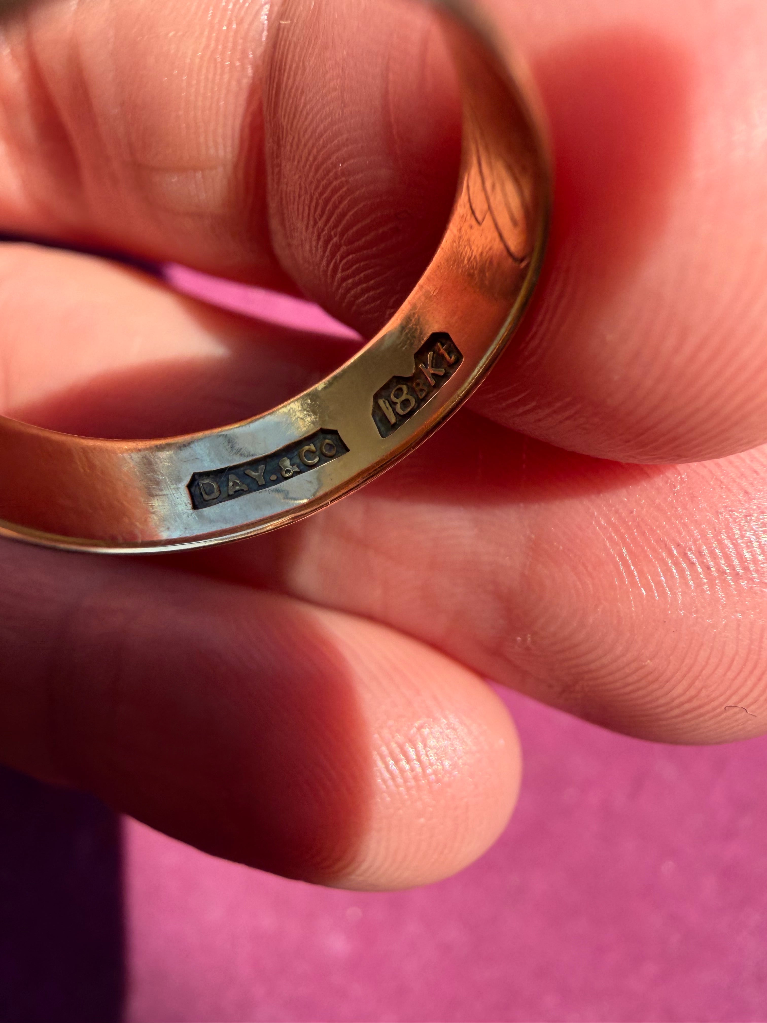 18k 5.2mm cigar band