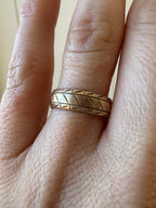 patterned eternity band