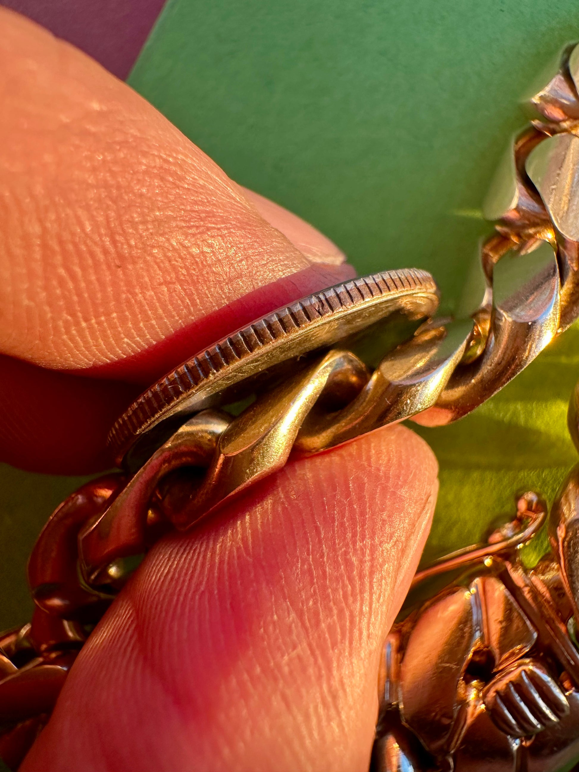 104g vintage curb bracelet