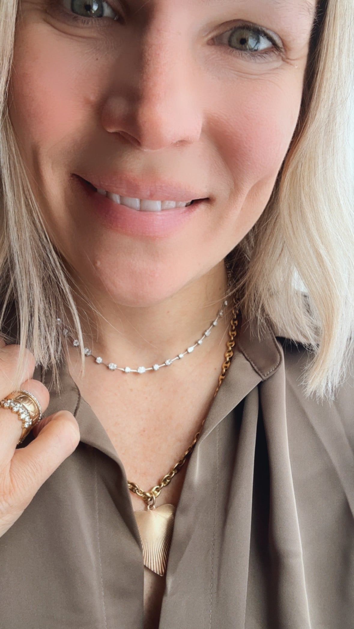 The Emerald Karat custom Floating Light Diamond Tennis Necklace PREORDER DOWNPAYMENT