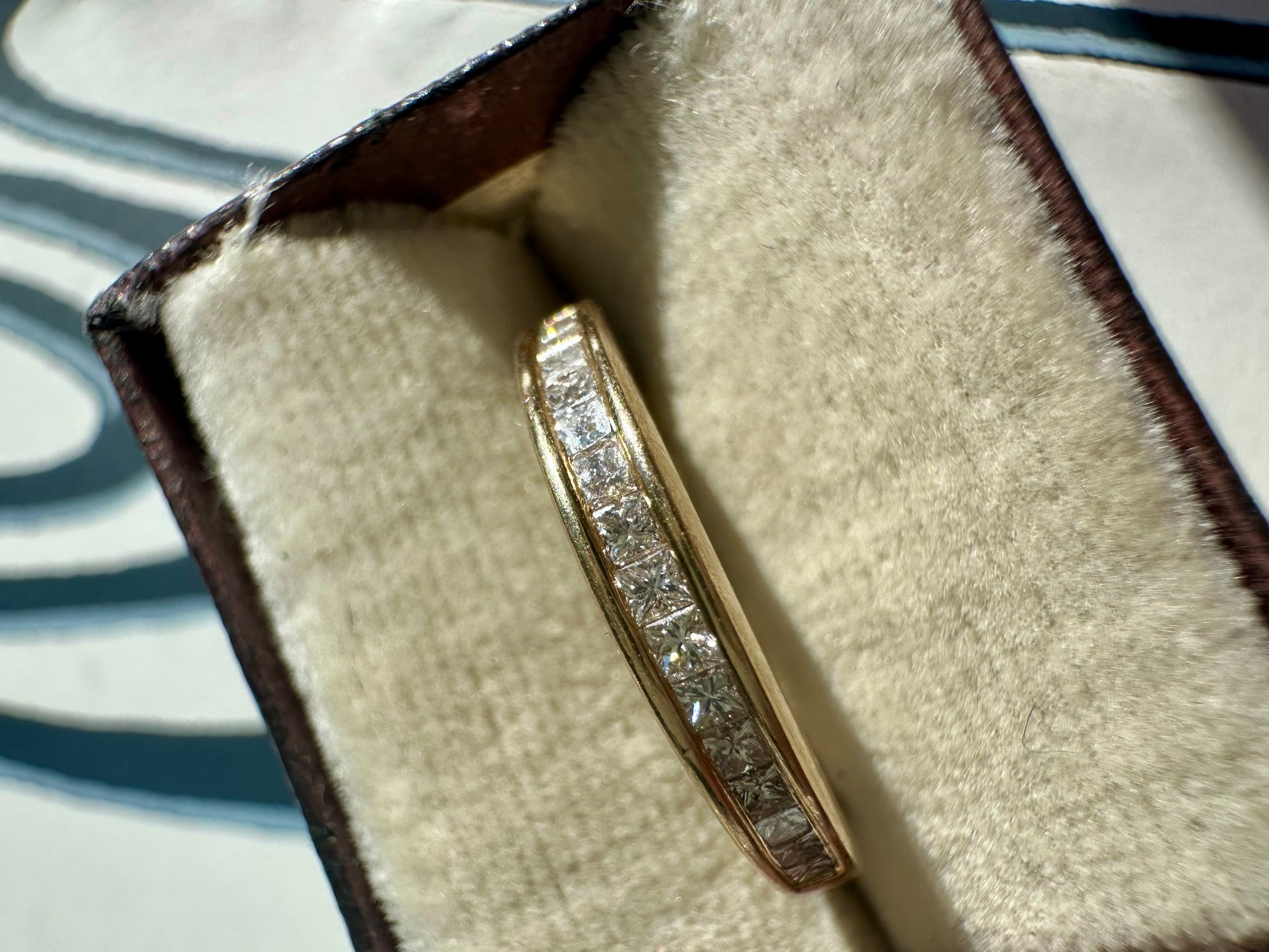 princess cut diamond band