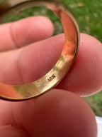 18k gold lock style eternity ring
