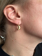 moon leverback earrings