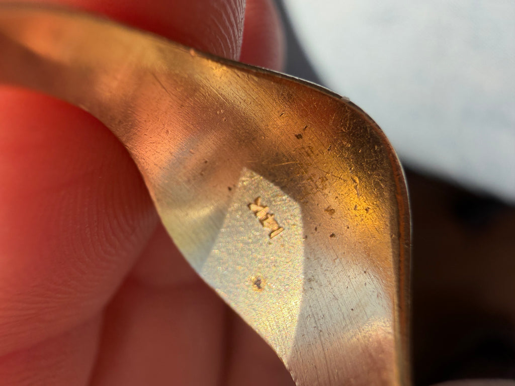 14k gold signet engraved LSA