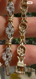 diamond clover link tennis bracelet