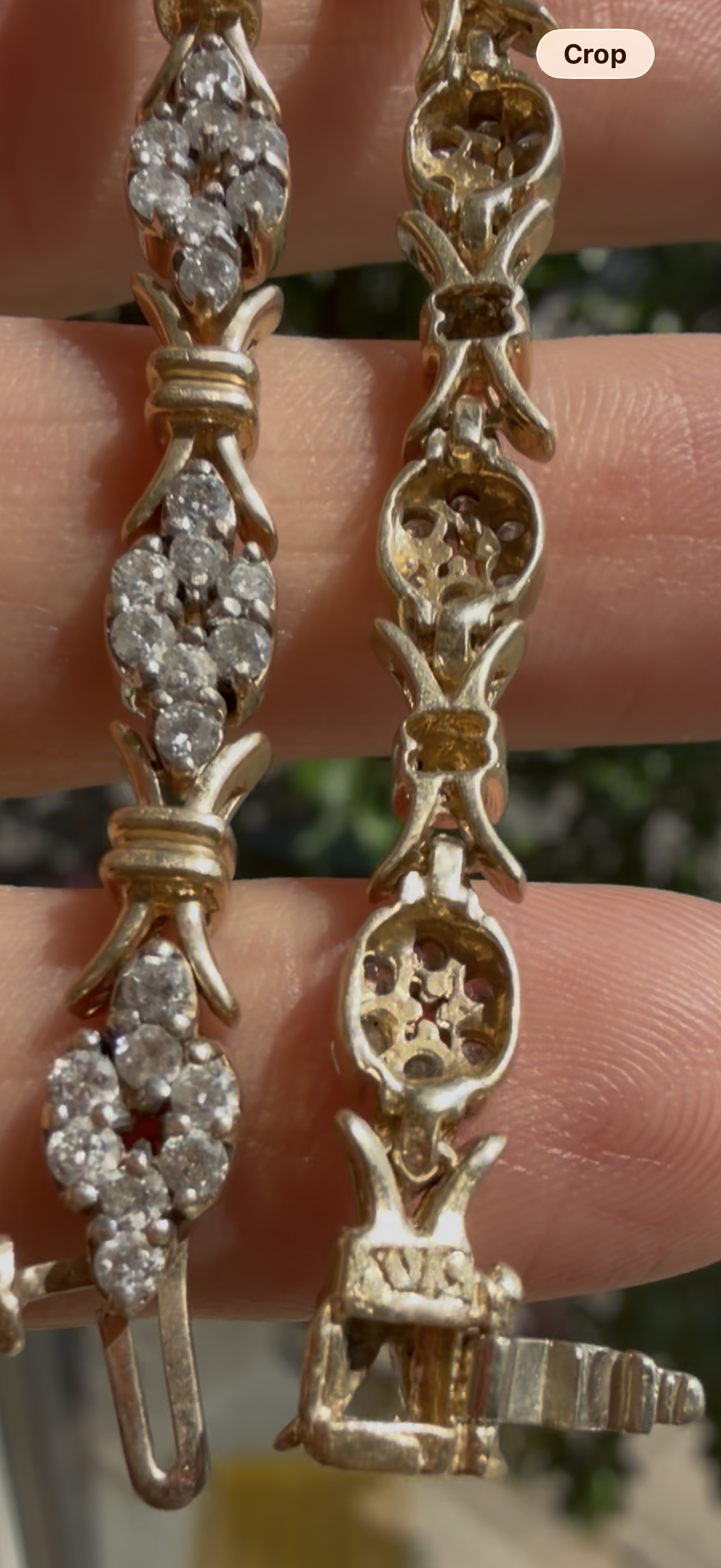 diamond clover link tennis bracelet
