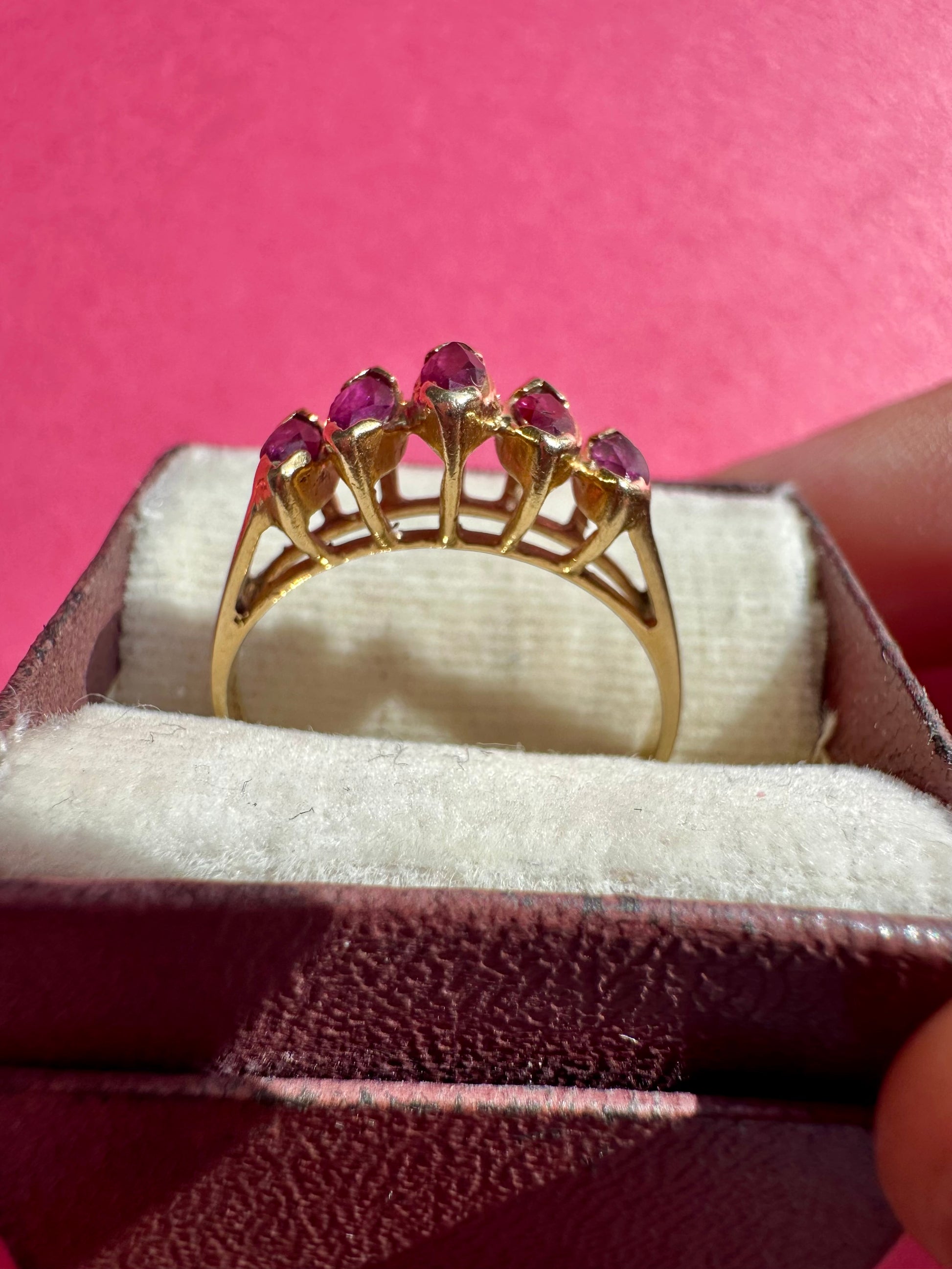 marquise ruby band
