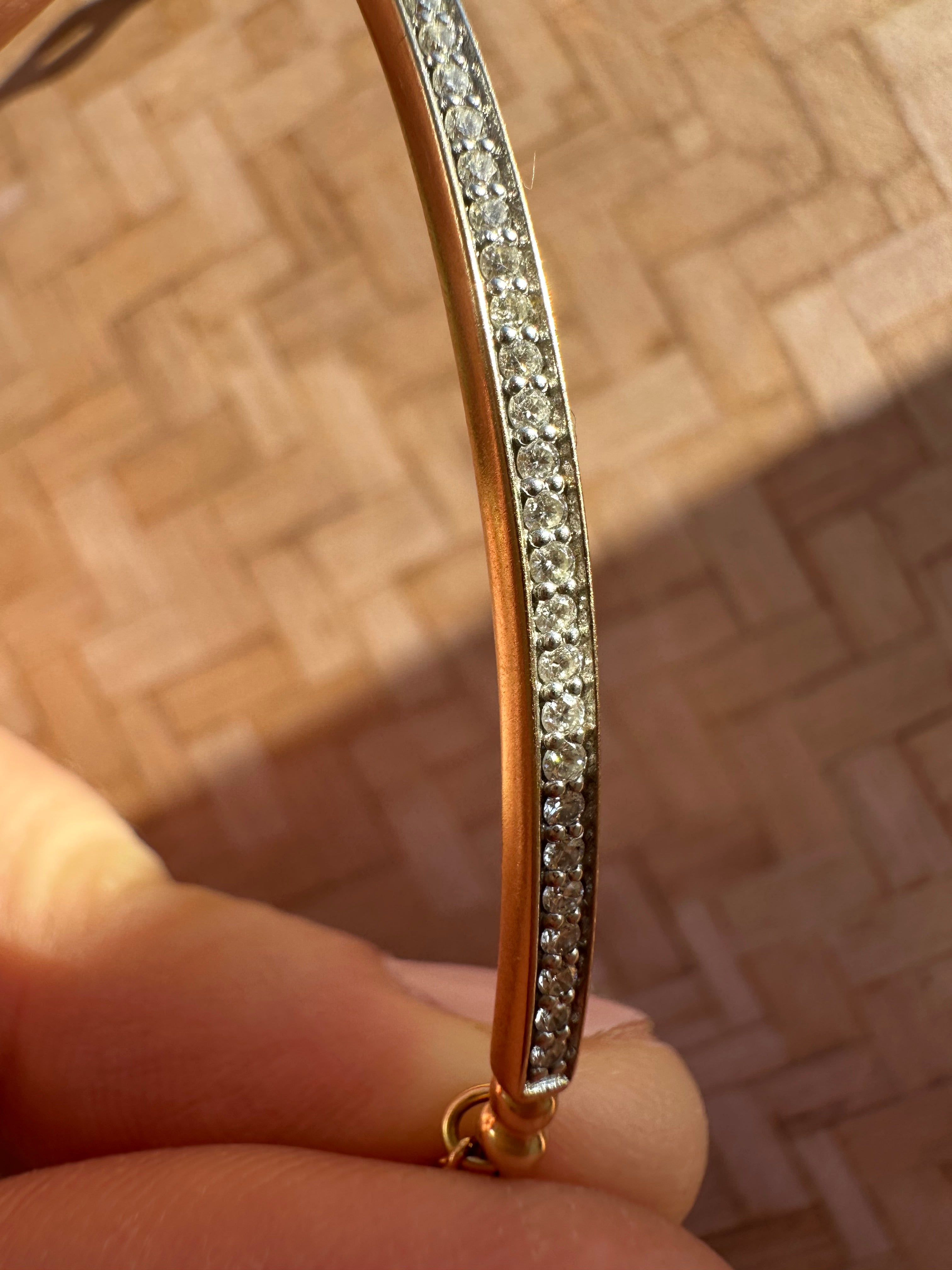 diamond bar bracelet