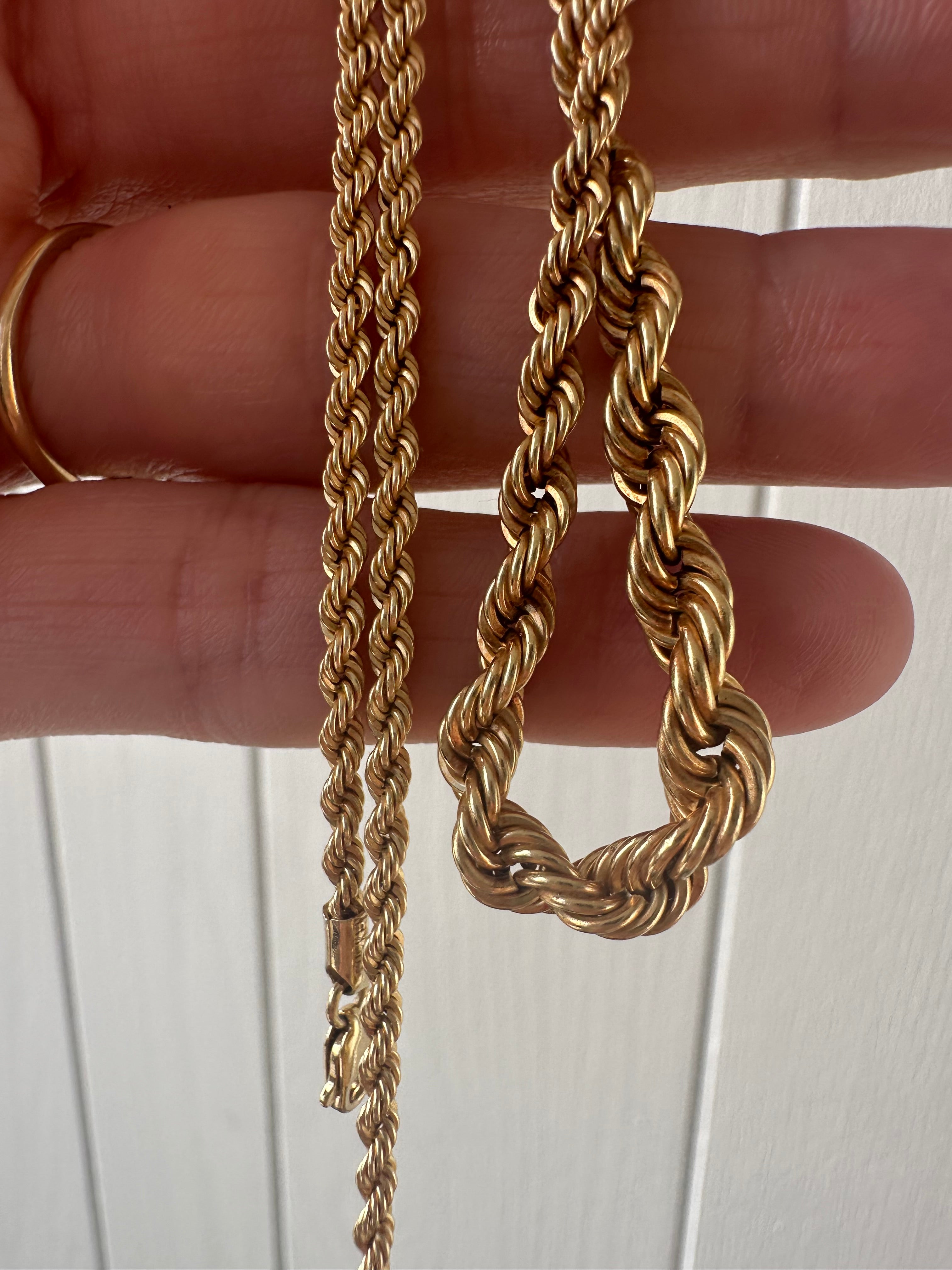 18k graduated 17.75” rope