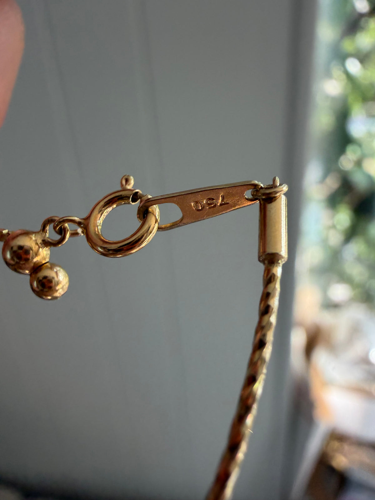 18k wire beaded bracelet